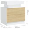 vidaXL Mesita de noche madera de ingenier&iacute;a roble Sonoma 45x35x52 cm