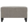 vidaXL Banco de terciopelo gris claro 70x35x41 cm