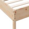 vidaXL Estructura de cama sin colch&oacute;n madera maciza de pino 100x200 cm