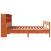 vidaXL Cama con estanter&iacute;a sin colch&oacute;n madera maciza marr&oacute;n 180x200cm