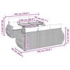 vidaXL Set sof&aacute;s de jard&iacute;n 7 piezas y cojines rat&aacute;n sint&eacute;tico beige