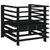 vidaXL Sillones de jard&iacute;n 2 unidades madera maciza pino negro