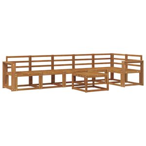 vidaXL Conjunto de sof&aacute;s de exterior 7 pcs Natural
