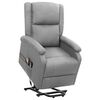 vidaXL Sill&oacute;n de masaje elevable tela gris claro