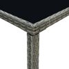 vidaXL Set muebles de bar jardín 7 pzas y cojines ratán sintético gris