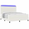 vidaXL Cama tipo Box Spring Manual Crema y Blanco 203 x 180 x 128 cm