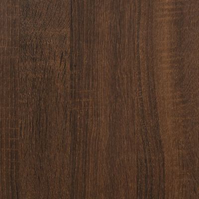 vidaXL Mueble zapatero madera contrachapada roble marrón 80x35,5x180cm