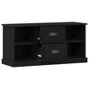 vidaXL Gabinete de TV con caj&oacute;n Roble Negro 99,5 x 35,5 x 48 cm