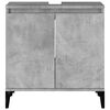 vidaXL Armario de lavabo madera contrachapada gris hormigón 58x33x60cm