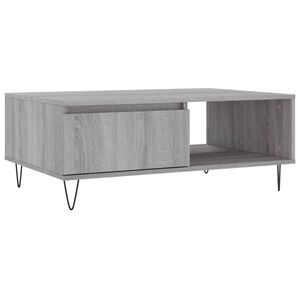vidaXL Mesa de centro madera de ingenier&iacute;a gris Sonoma 90x60x35 cm