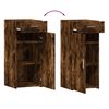 vidaXL Aparador madera de ingenier&iacute;a roble ahumado 40x42,5x93 cm