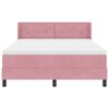 vidaXL Cama tipo Box Spring con colch&oacute;n Rosa 200 x 140 cm Terciopelo