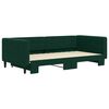 vidaXL Sof&aacute; cama nido terciopelo verde oscuro 100x200 cm