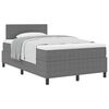 vidaXL Cama tipo Box Spring Gris claro y . 120 x 190 cm Tela de Pana