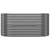 vidaXL Jardinera arriate acero galvanizado antracita 152x80x68 cm