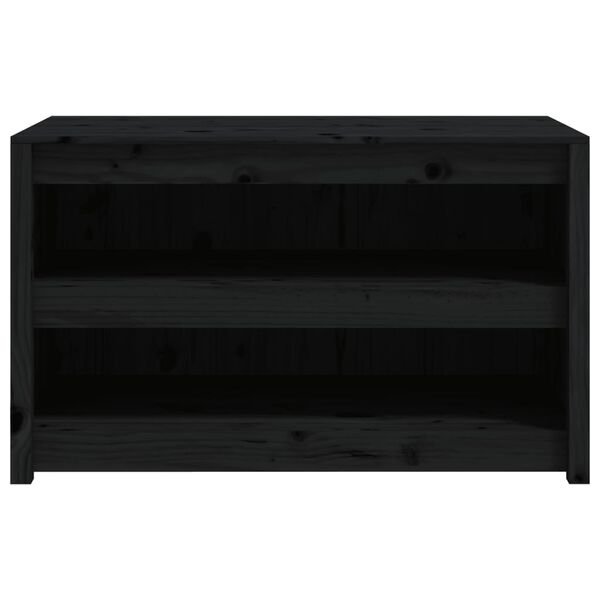 vidaXL Mueble de cocina exterior MEPPEL madera maciza pino negro 106x55x64 cm