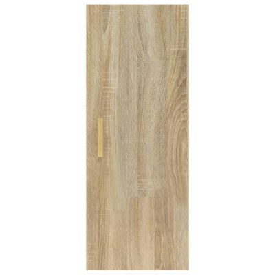 vidaXL Armario de pared madera contrachapada color roble 34,5x34x90 cm