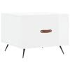 vidaXL Mesa de centro madera de ingenier&iacute;a brillo blanco 50x50x40 cm