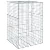 vidaXL Cesta gaviones con cubierta hierro galvanizado 100x100x150 cm