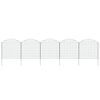 vidaXL Set de valla de jard&iacute;n arqueada verde 77,5x78,5 cm