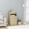 vidaXL Cajonera de madera contrachapada color roble Sonoma 40x50x76 cm