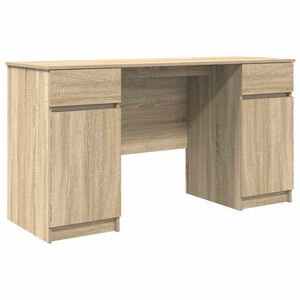 vidaXL Escritorio Roble Sonoma Madera de ingenier&iacute;a 140 x 49 x 76 cm