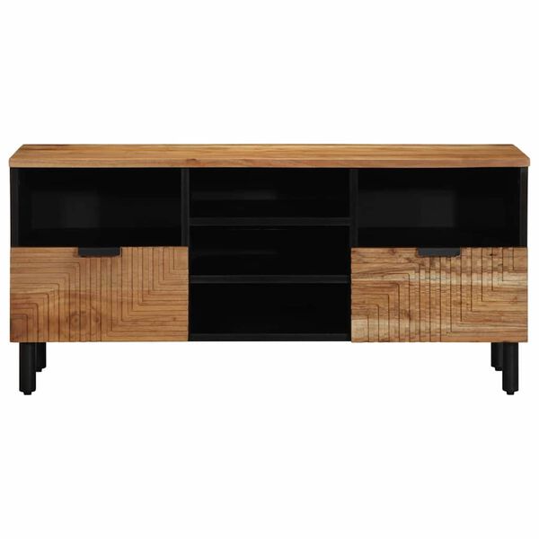 vidaXL Unidades de TV Madera de Acacia S&oacute;lida 100 x 33,5 x 46 cm
