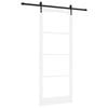 vidaXL Puerta Corredera 93 x 232 cm Madera de pino maciza y vidrio
