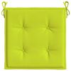 vidaXL Cojines de silla de jardín 6 uds tela Oxford verde 40x40x4 cm