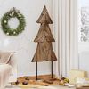 vidaXL &Aacute;rbol de Navidad Marr&oacute;n 151 cm Madera de teca maciza