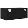 vidaXL Mueble de TV madera de ingeniería roble negro 60x31x25,5 cm