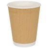 vidaXL Tazas de caf&eacute; de papel 500 uds 12oz 300ml marr&oacute;n