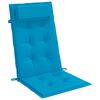 vidaXL Cojines de silla con respaldo alto 2 uds tela Oxford azul claro
