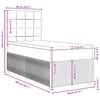 vidaXL Cama box spring con colch&oacute;n terciopelo rosa 90x200 cm