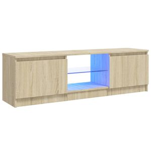vidaXL Armario TV con luces LED roble Sonoma 120x30x36 cm