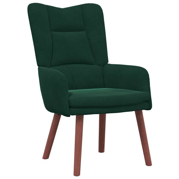 vidaXL sill&oacute;n Verde oscuro 63 x 67 x 94 cm Terciopelo