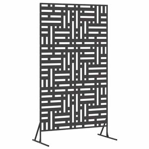 vidaXL Pantalla de Privacidad 100 x 50 x 180 cm Acero Negro