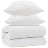 vidaXL Edred&oacute;n con almohadas con almohada 3 uds. Blanco Microfibra