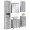 vidaXL Juego de muebles de ba&ntilde;o TULUM Gris Sonoma Madera de ingenier&iacute;a