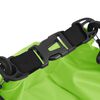 vidaXL Bolso acuático impermeable con cremallera PVC verde 15 L