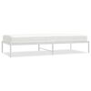 vidaXL Estructura de cama sin colch&oacute;n metal blanco 90x200 cm