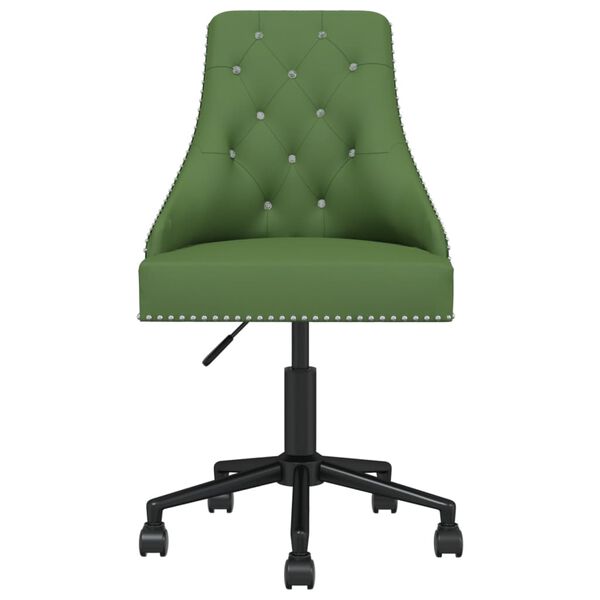 vidaXL Sillas de comedor giratorias 2 unidades terciopelo verde oscuro