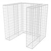 vidaXL Gaviones para ocultar contenedor acero 110x100x120 cm