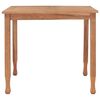 vidaXL Set de comedor de jard&iacute;n 3 pzas y cojines madera maciza de teca