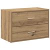 vidaXL Armario con 2 cajones roble artesanal 60x31x40 cm