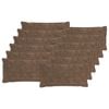 vidaXL Funda de almohada 12 uds. HOUTEN Marr&oacute;n Claro 40 x 80 cm