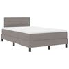 vidaXL Cama tipo Box Spring con colch&oacute;n Taup&eacute; 120 x 190 cm tela