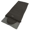 Outwell Saco de dormir Contour cremallera a la derecha negro