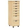 vidaXL Armario Rodante con Cajones MOSS 34 x 39 x 103 cm