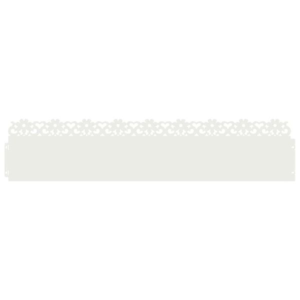 vidaXL Borduras para c&eacute;sped 20 pcs 103 x 0,05 x 22 cm Acero